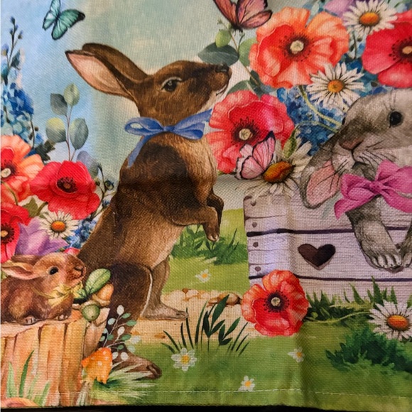 Easter Bunny Floral Place Mats - Rabbit Placemats Set of 4 nwt - Picture 7 of 9